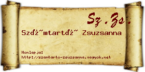 Számtartó Zsuzsanna névjegykártya