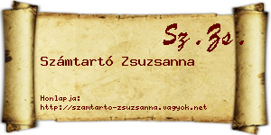 Számtartó Zsuzsanna névjegykártya